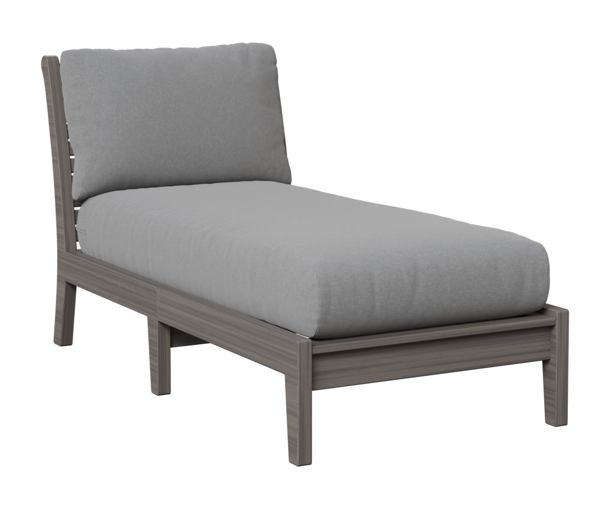 Berlin Gardens Classic Terrace Armless Chaise Lounge in Coastal Gray