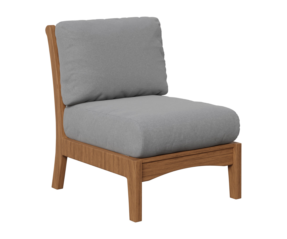 Berlin Gardens Classic Terrace Center Armless Section in Antique Mahogany