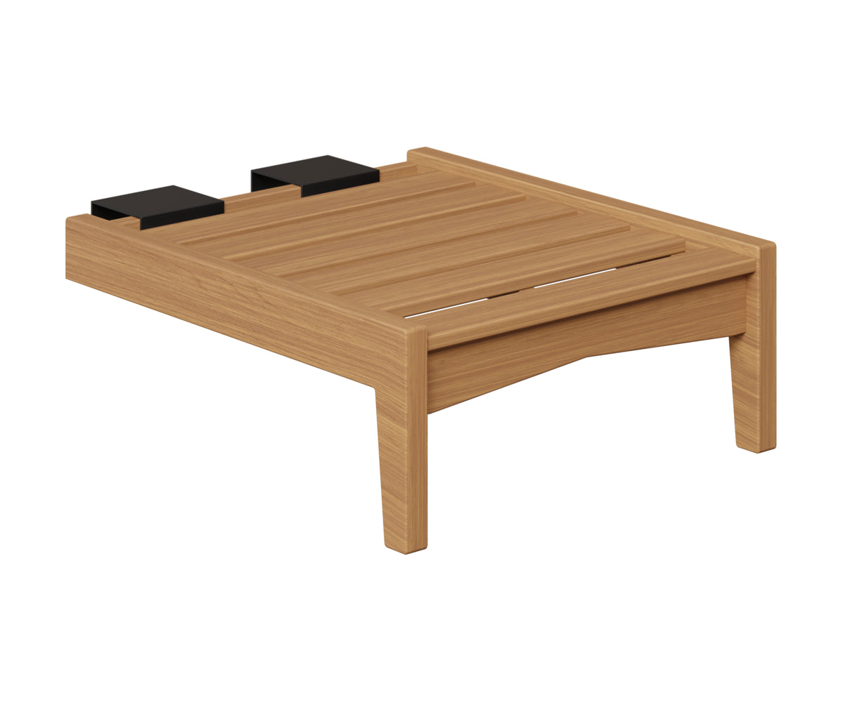 Berlin Gardens Classic Terrace Add on Chaise Lounge in Natural Teak