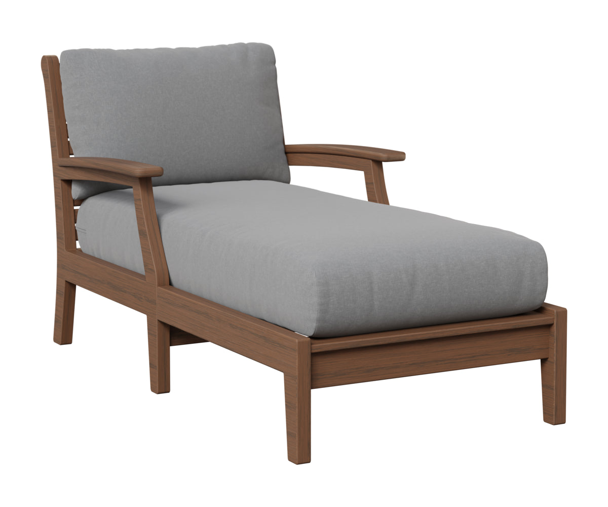 Berlin Gardens Classic Terrace Chaise Lounge in Brazilian Walnut