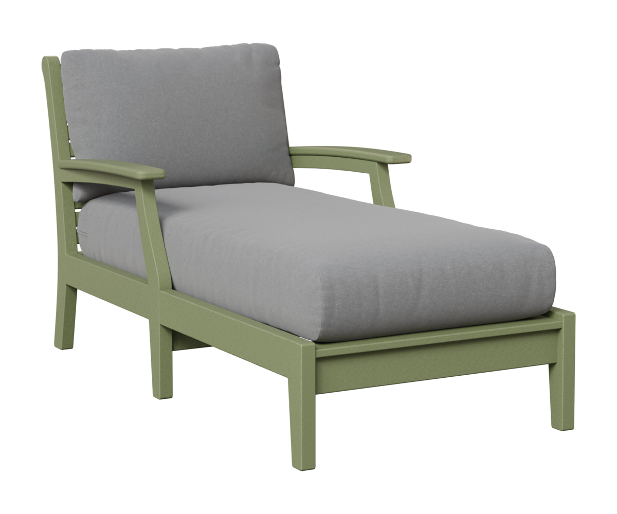 Berlin Gardens Classic Terrace Chaise Lounge in Sage