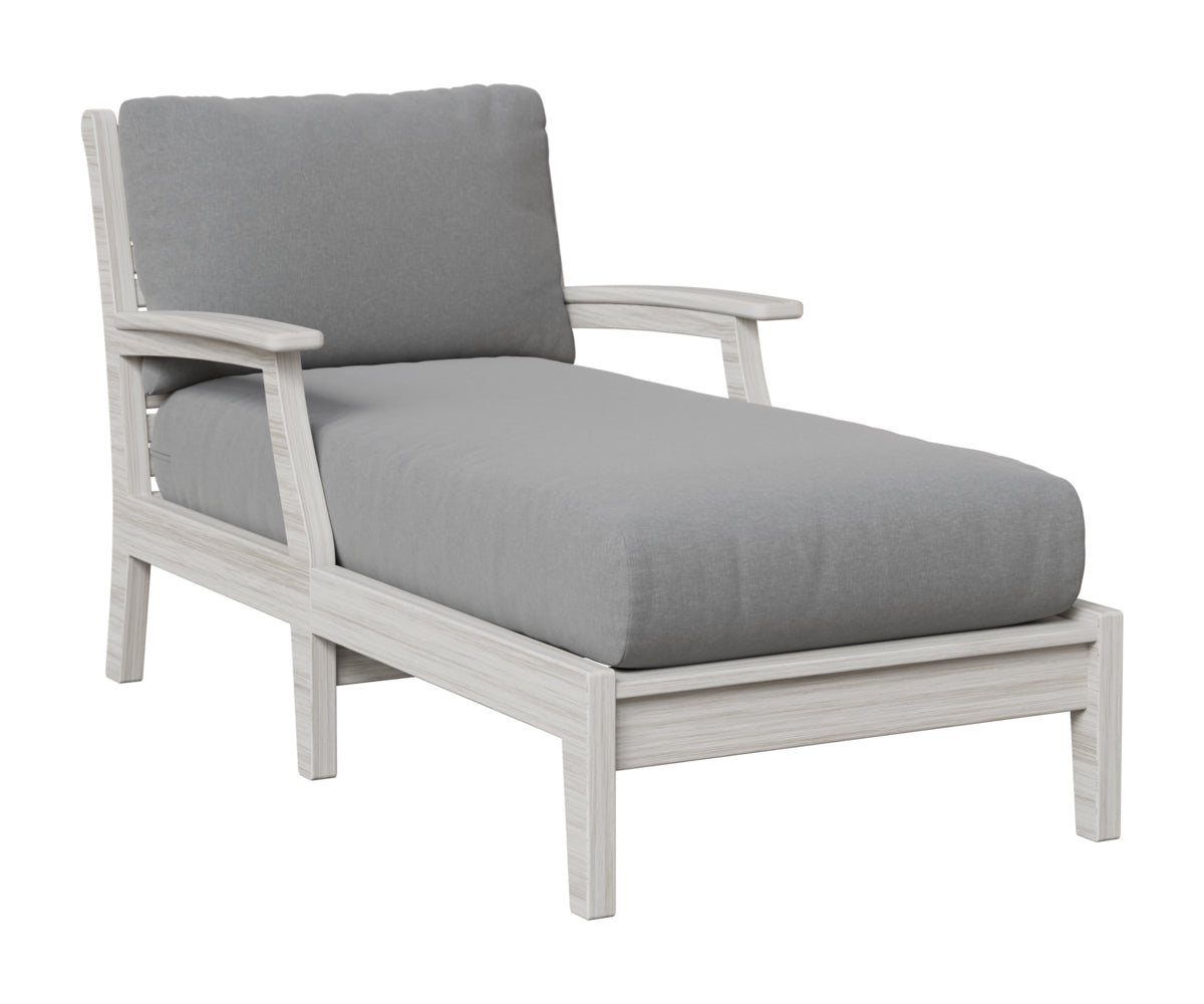 Berlin Gardens Classic Terrace Chaise Lounge in Seashell