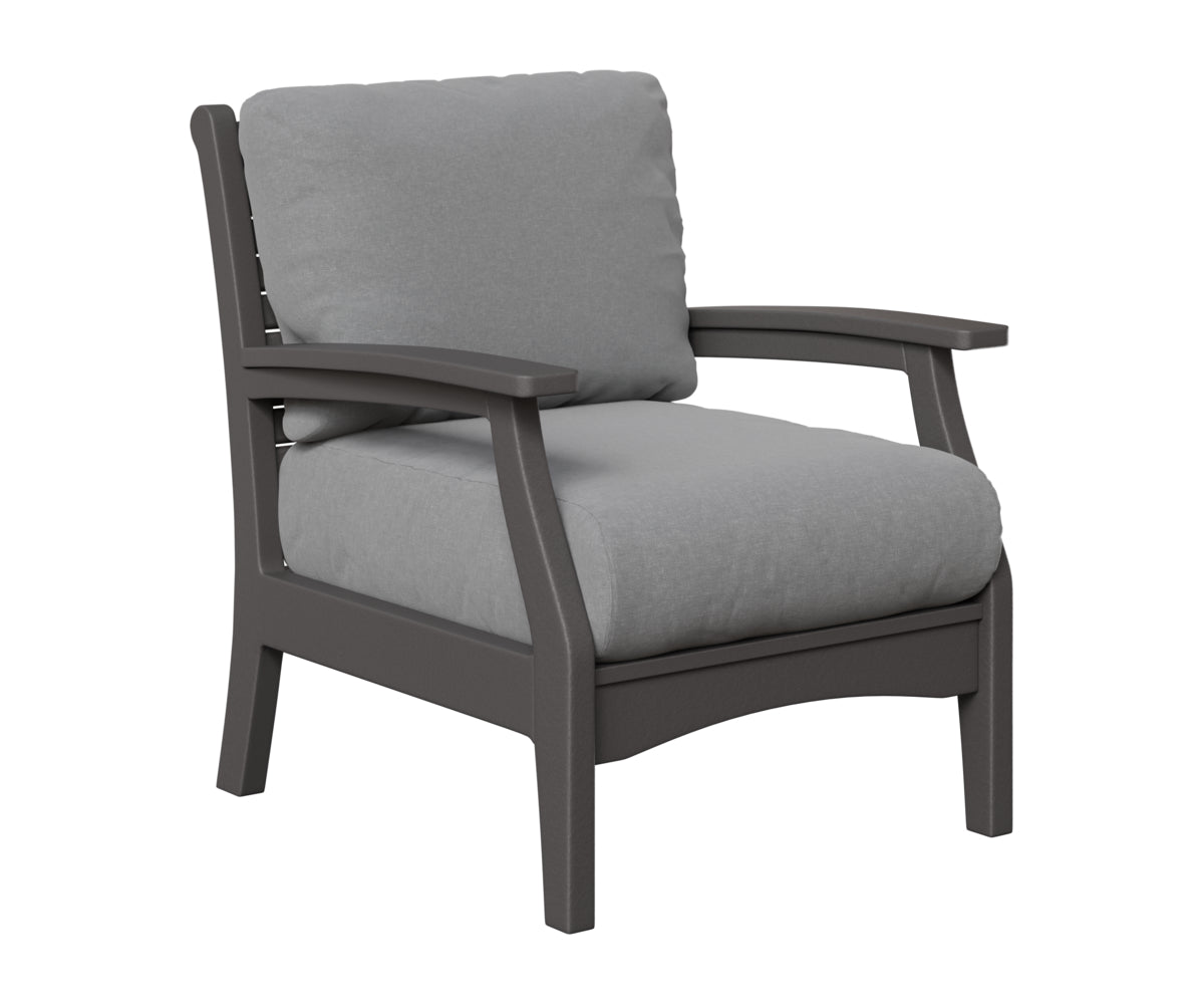 Berlin Gardens Classic Terrace Club Chair in Smoke Gray