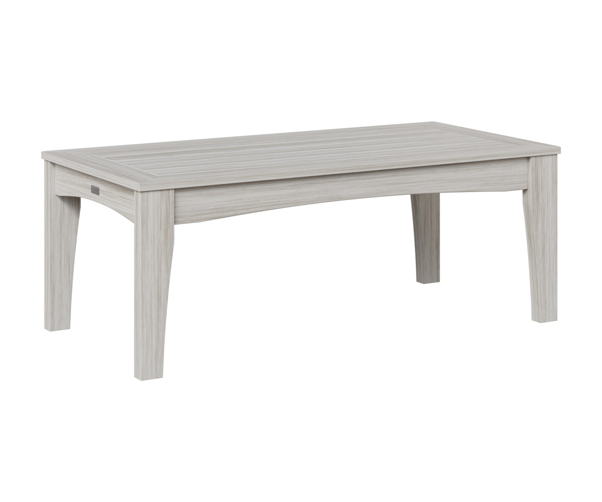 Berlin Gardens Classic Terrace Rectangle Coffee Table in Seashell