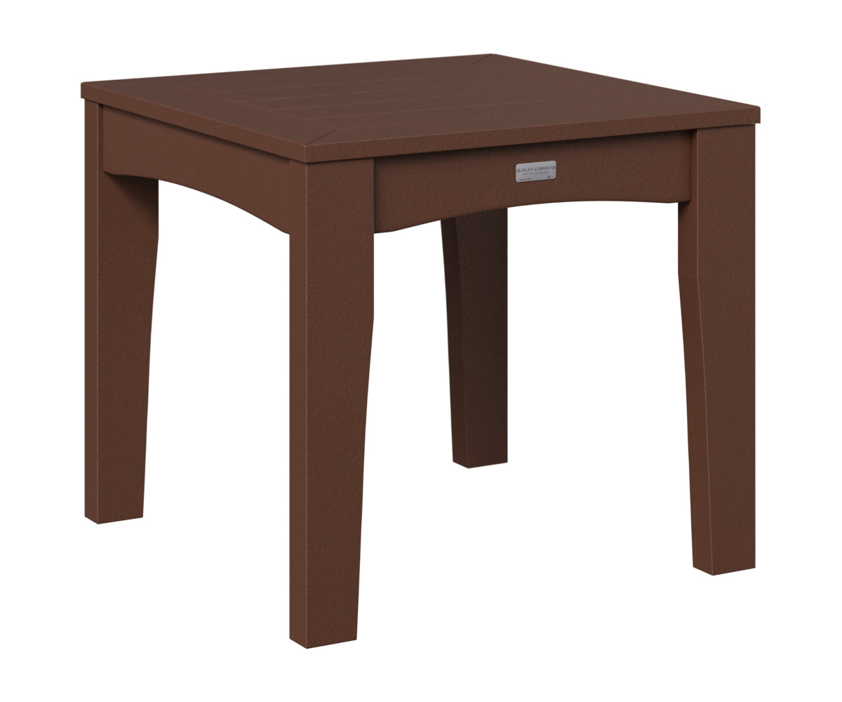 Berlin Gardens Classic Terrace End Table in Chocolate Brown