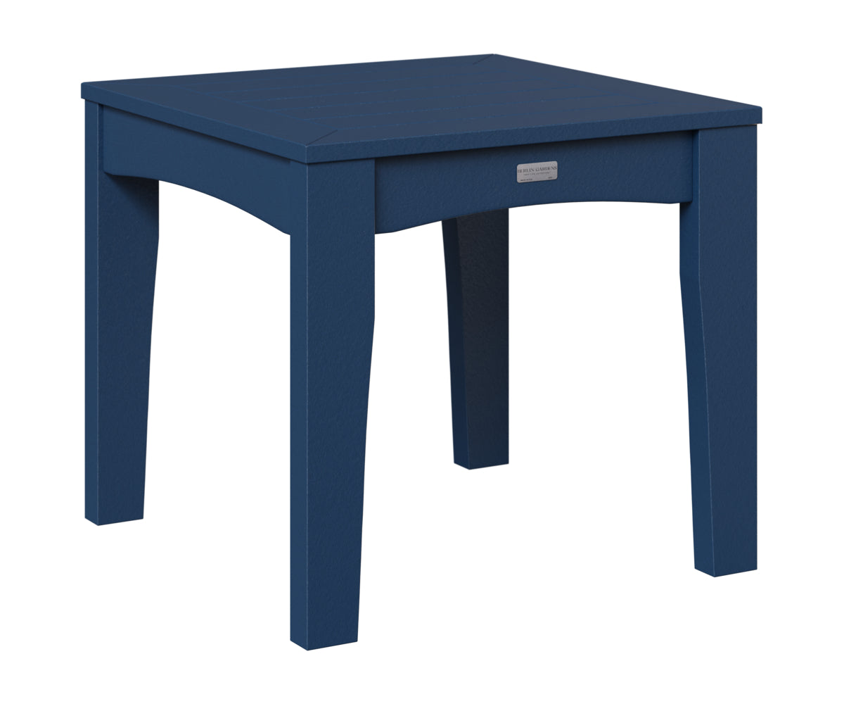 Berlin Gardens Classic Terrace End Table in Navy Blue