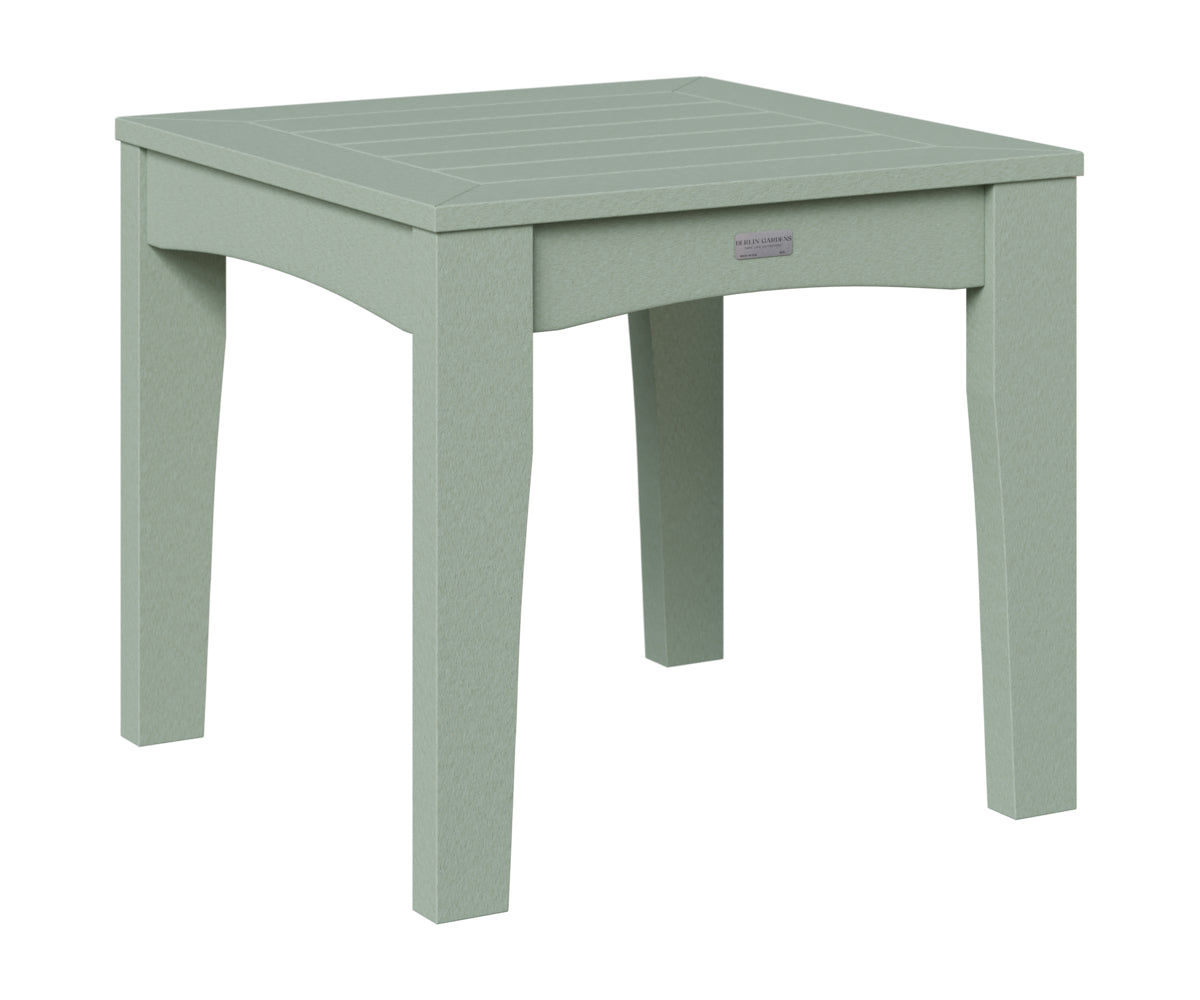 Berlin Gardens Classic Terrace End Table in Sea Foam