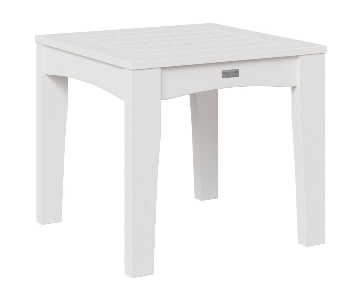 Berlin Gardens Classic Terrace End Table in White