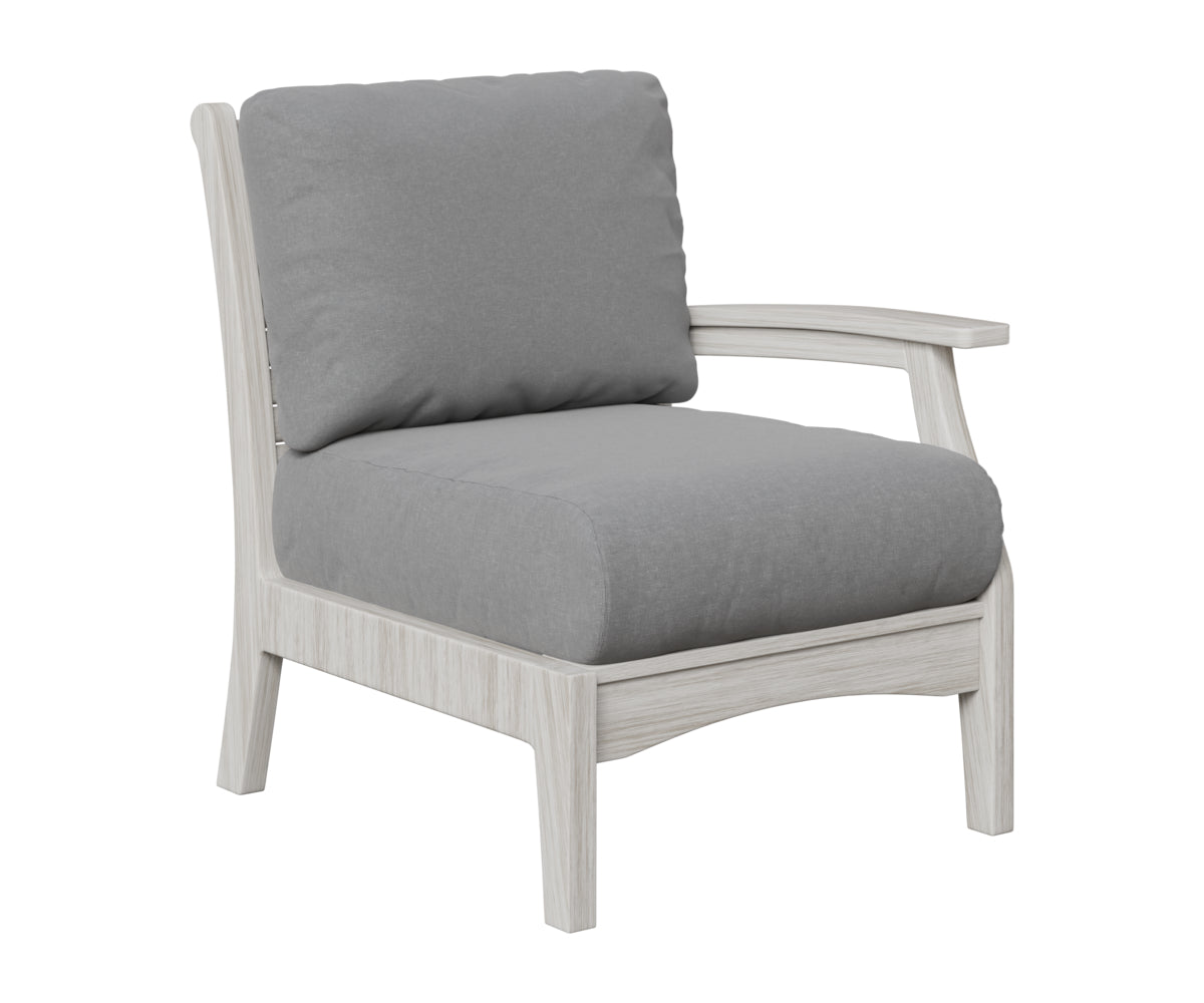 Berlin Gardens Classic Terrace Left Arm Club Chair in Seashell