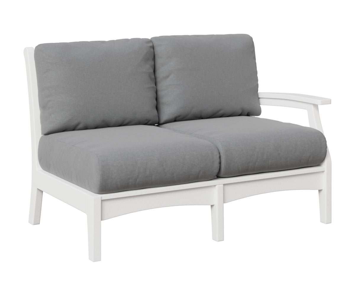 Berlin Gardens Classic Terrace Left Arm Loveseat in White