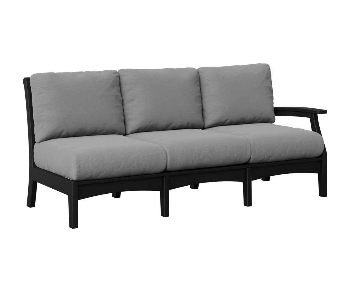 Berlin Gardens Classic Terrace Left Arm Sofa in Black
