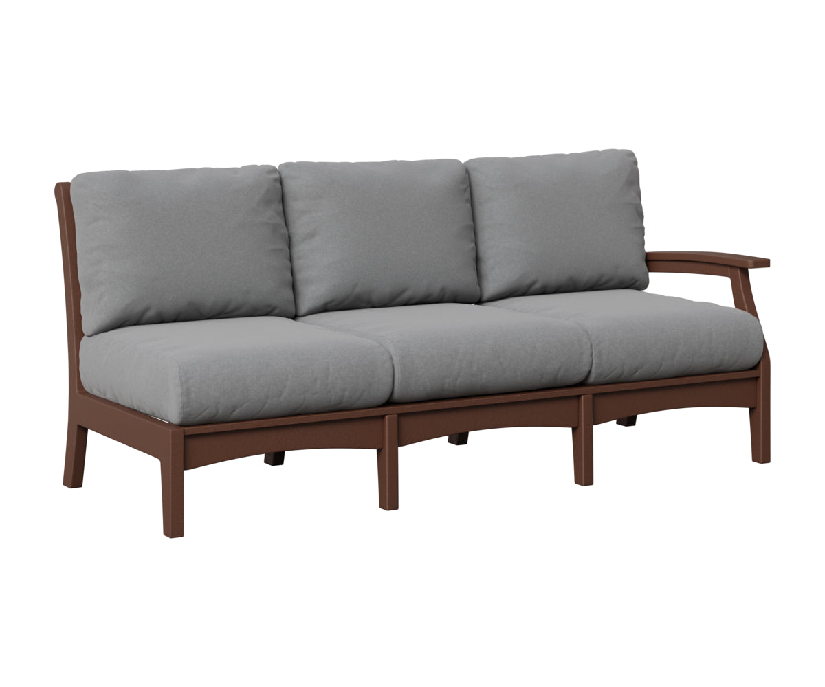 Berlin Gardens Classic Terrace Left Arm Sofa in Chocolate Brown