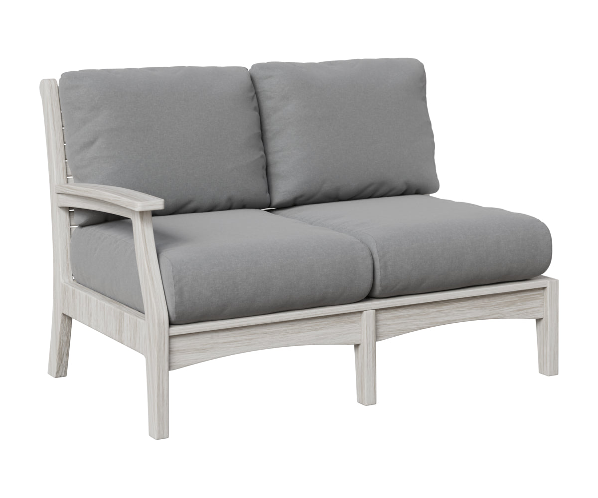Berlin Gardens Classic Terrace Right Arm Loveseat in Seashell