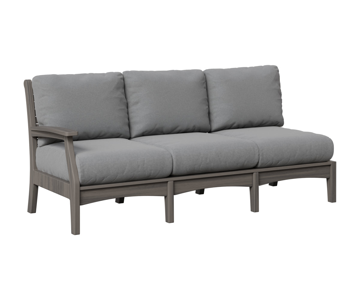 Berlin Gardens Classic Terrace Right Arm Sofa in Coastal Gray