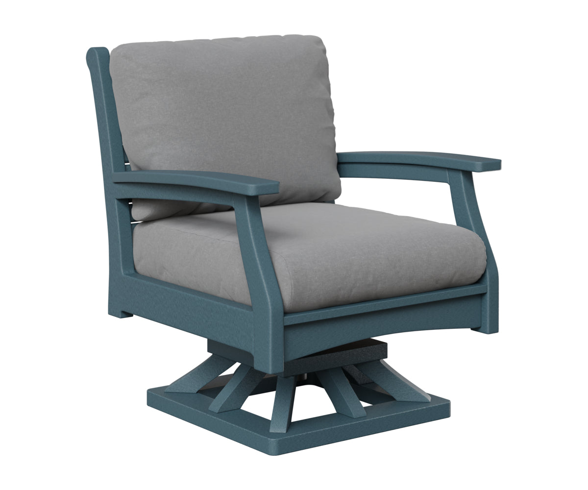 Berlin Gardens Classic Terrace Swivel Rocker in Slate