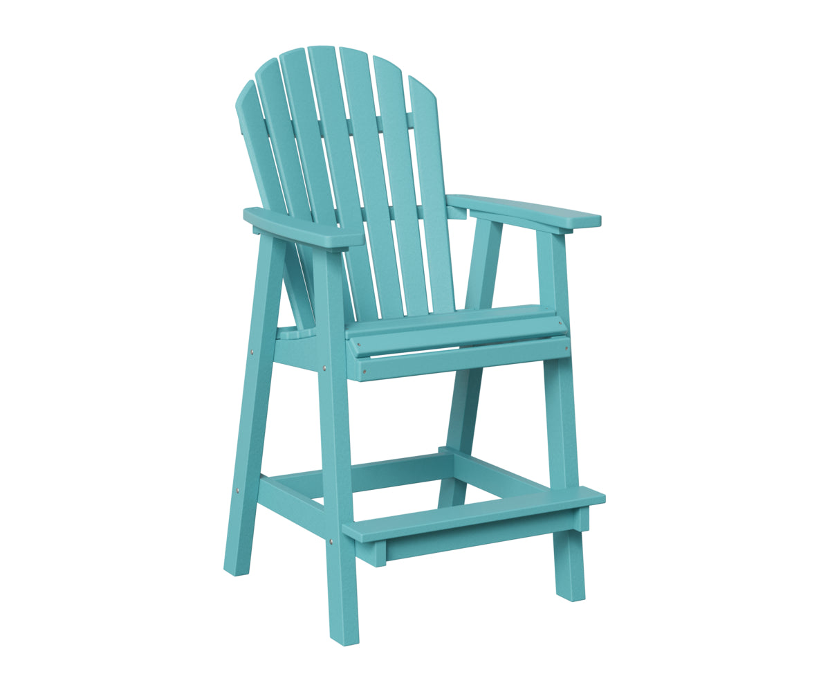 Berlin Gardens Comfo Back Bar Chair in Aruba Blue