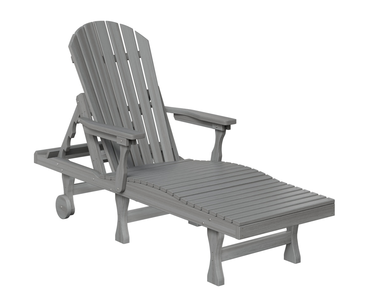 Berlin Gardens Comfo Back Chaise Lounge in Driftwood Gray