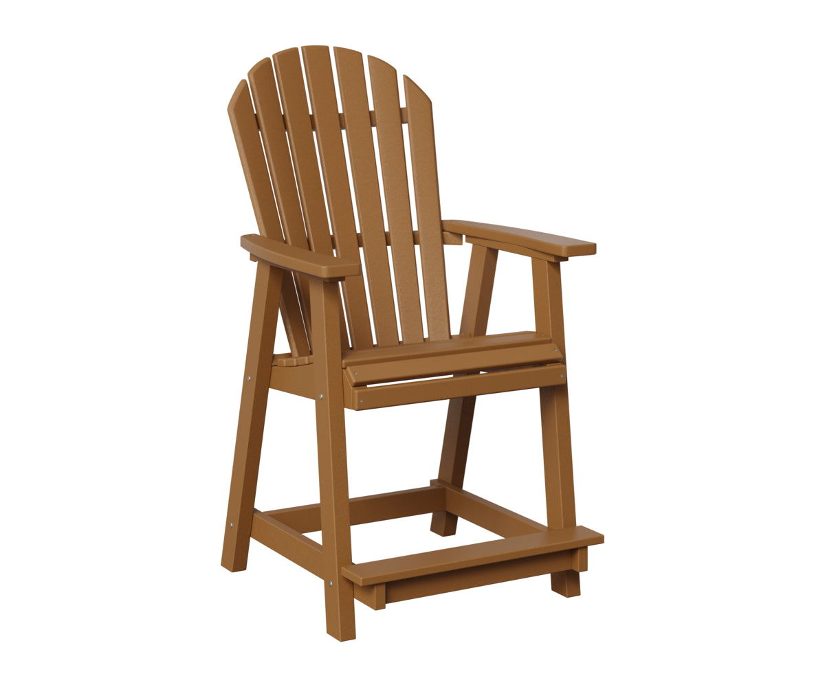 Berlin Gardens Comfo Back Counter Chair in Cedar