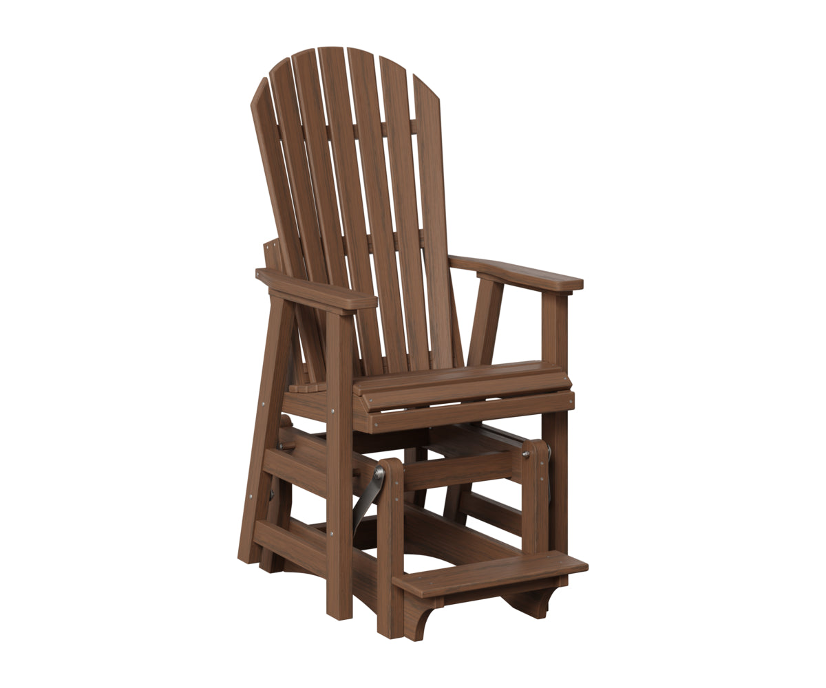 Berlin Gardens Comfo Back Single Counter Glider in Brazilian Walnut