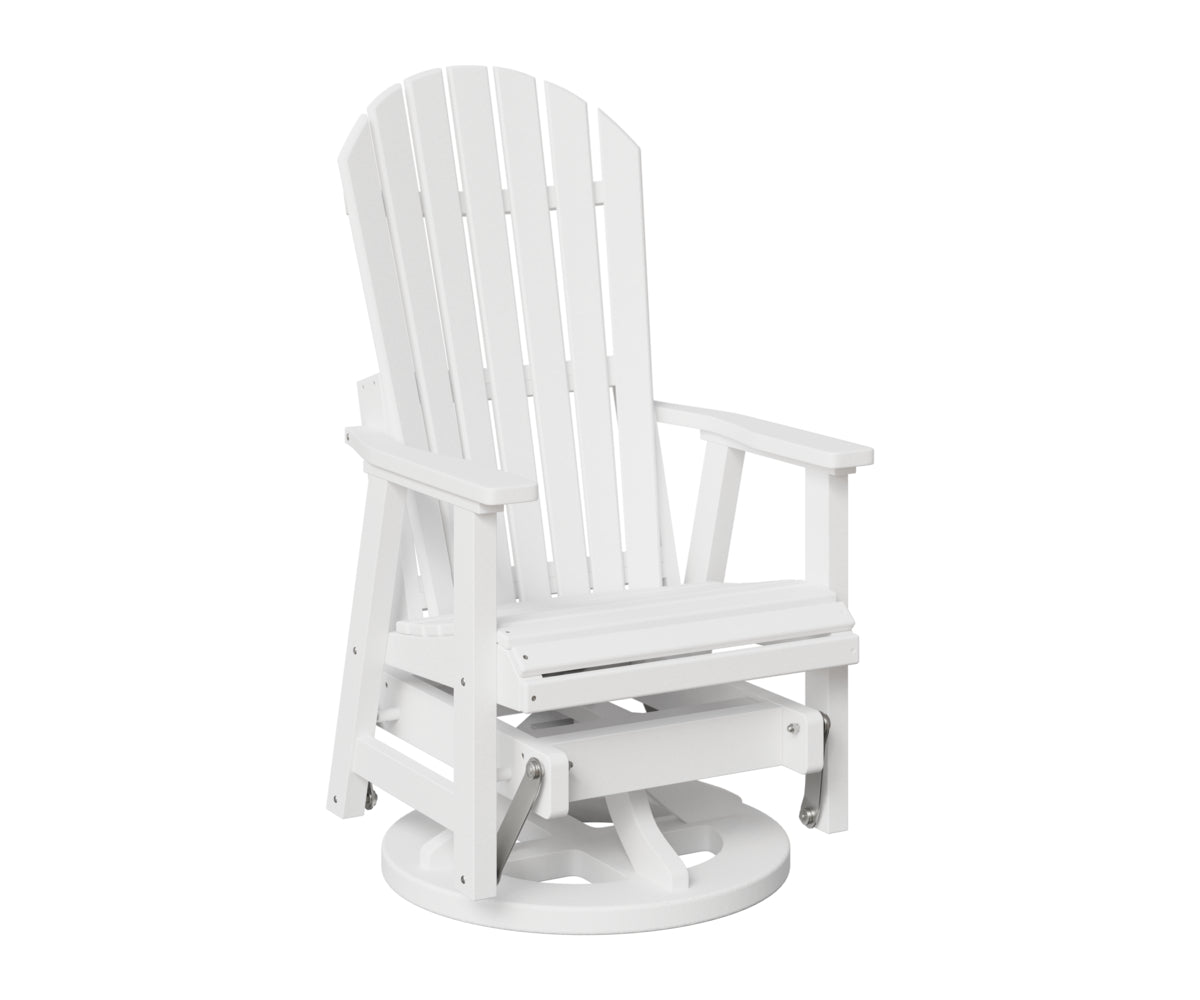 Berlin Gardens Comfo Back Swivel Glider in White