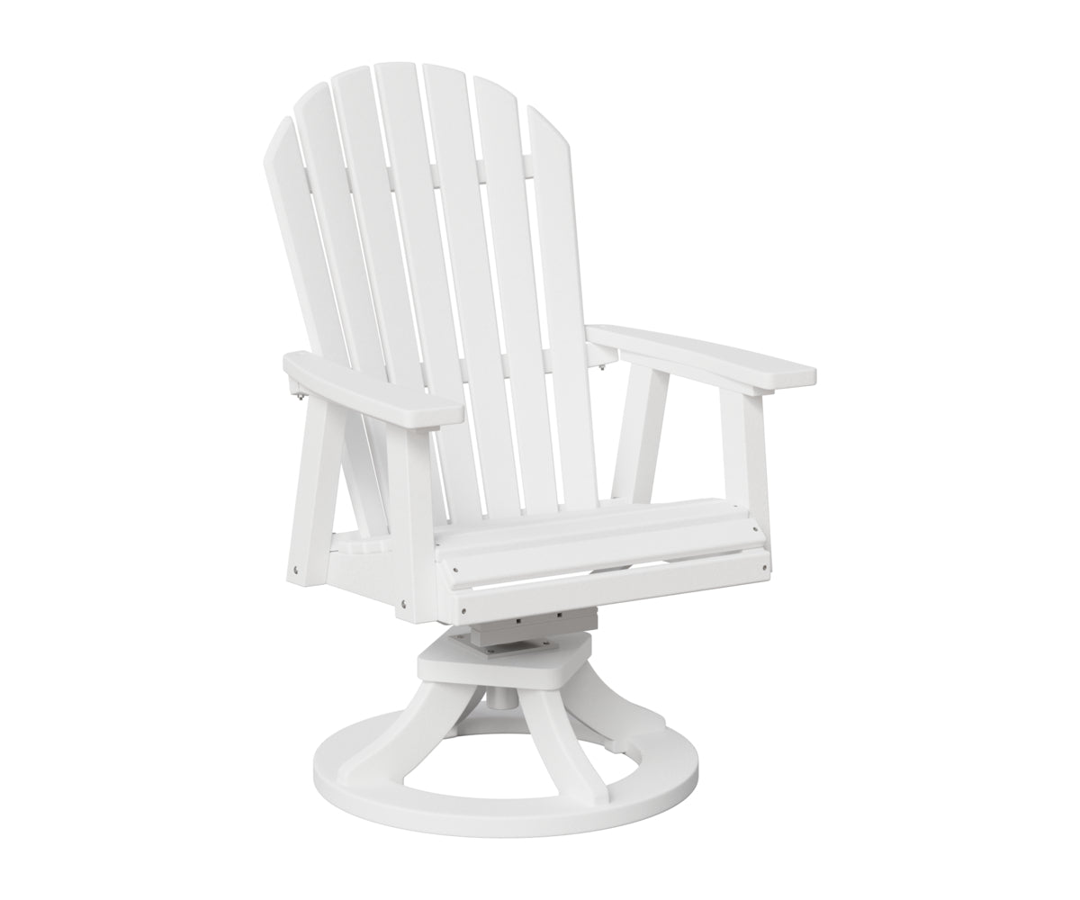 Berlin Gardens Comfo Back Swivel Rocker Dining Chair in White