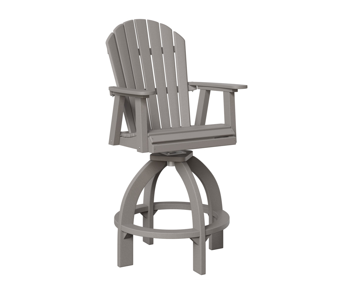 Berlin Gardens Comfo Back Swivel 30" XT Chair in Light Gray