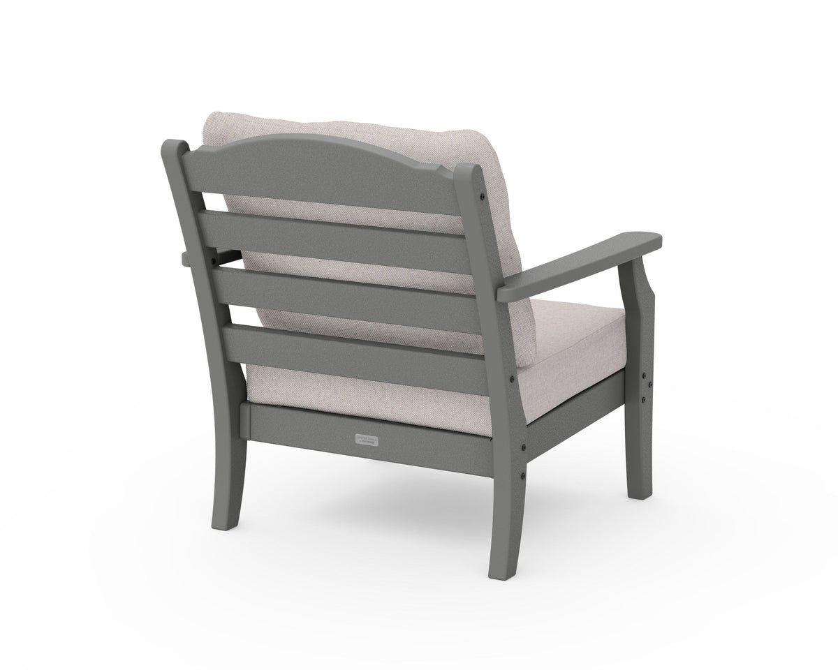 POLYWOOD Savannah Deep Seating Chair in Slate Grey