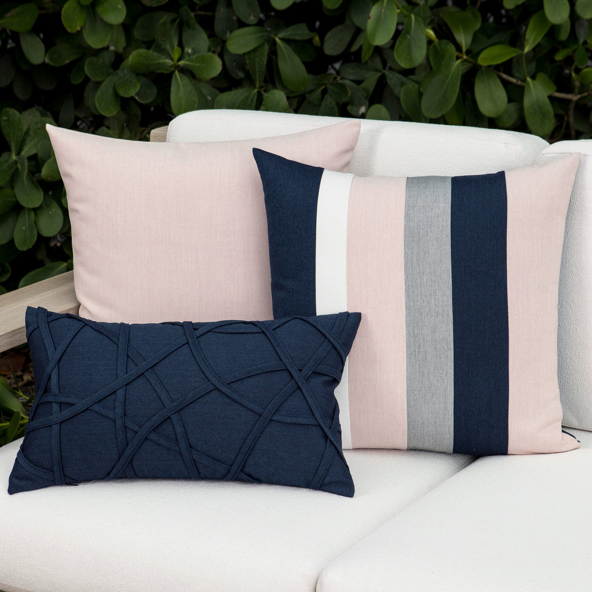 Elaine Smith Rose Quartz outdoor pillow, multicolor - view 7