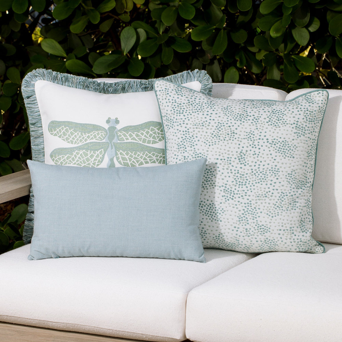Elaine Smith Solid Dew Outdoor Pillow