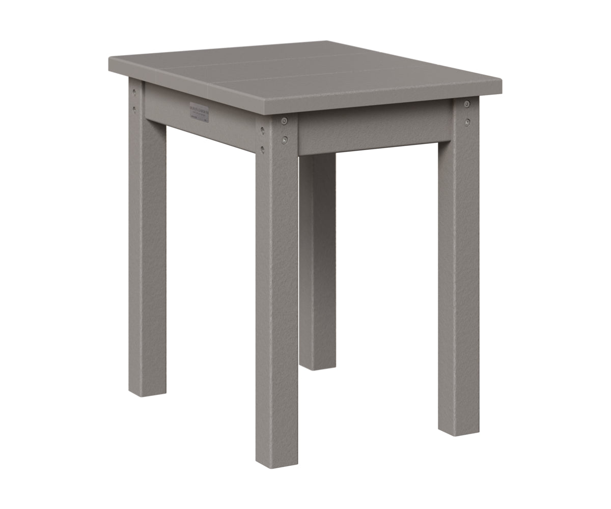 Berlin Gardens HDPE End Table in Light Gray