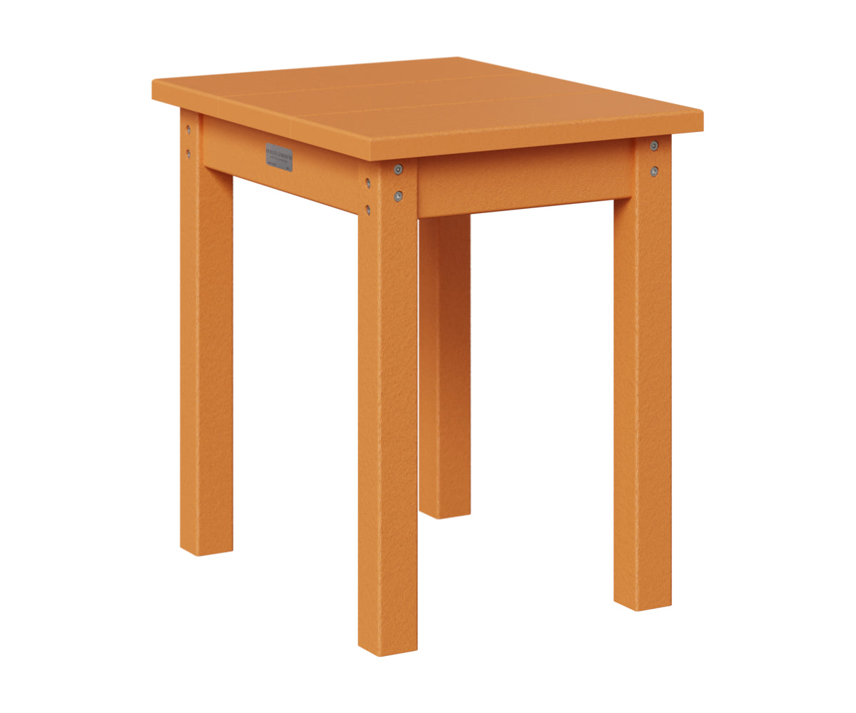 Berlin Gardens HDPE End Table in Mango Orange