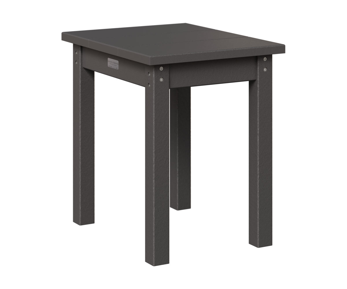 Berlin Gardens HDPE End Table in Smoke Gray
