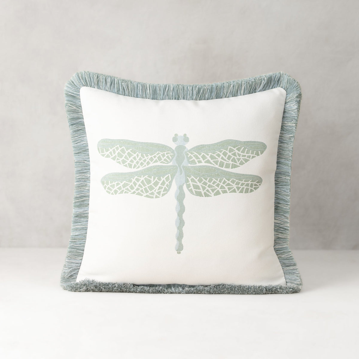 Elaine Smith Dragonfly Surf Outdoor Pillow