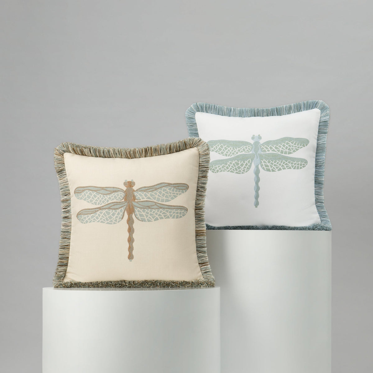 Elaine Smith Dragonfly Surf Outdoor Pillow