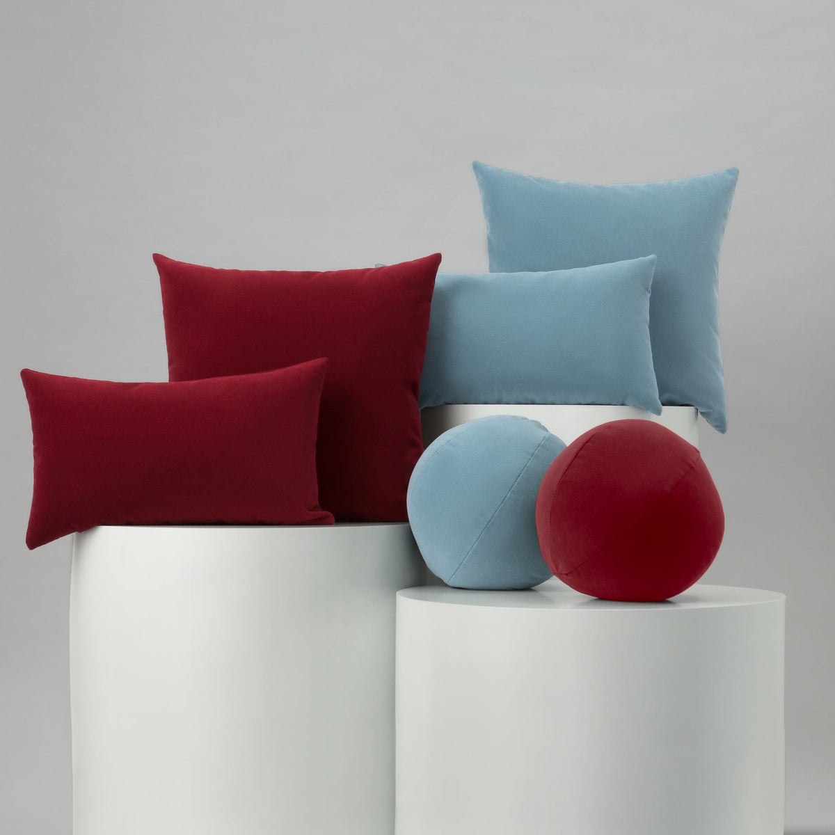 Elaine Smith Lush Velvet Lipstick Outdoor Pillow