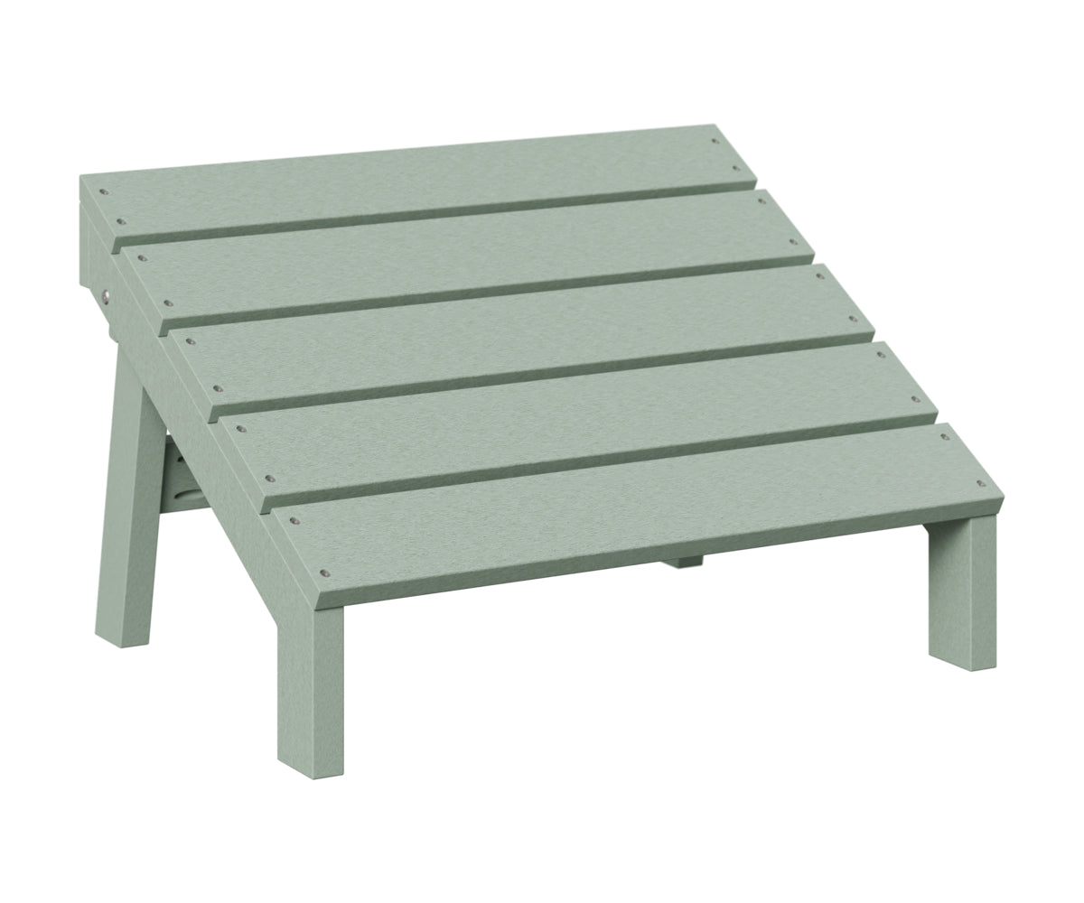 Berlin Gardens Mayhew Adirondack Folding Footstool in Sea Foam