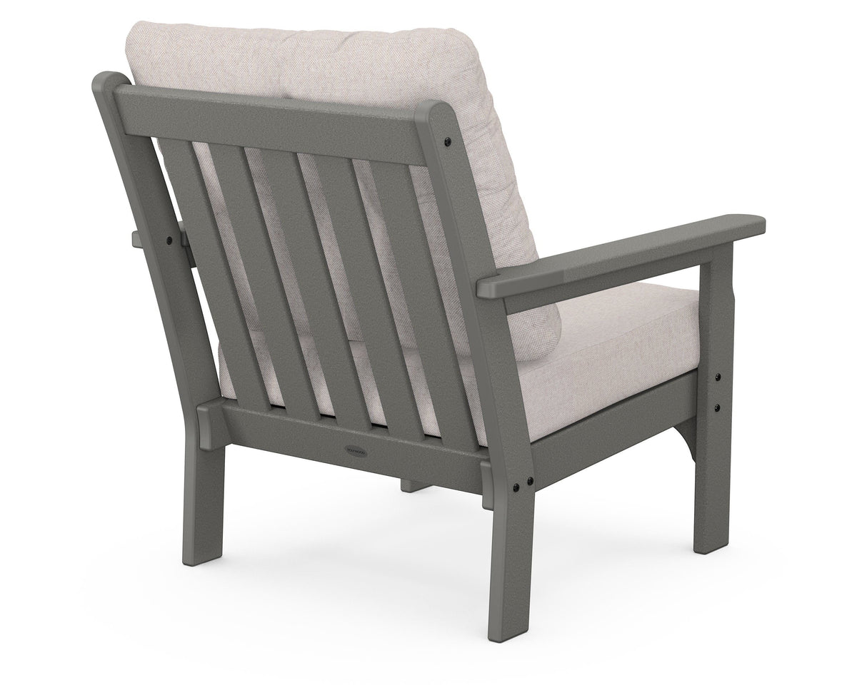 POLYWOOD Vineyard Deep Seating Chair in Slate Grey