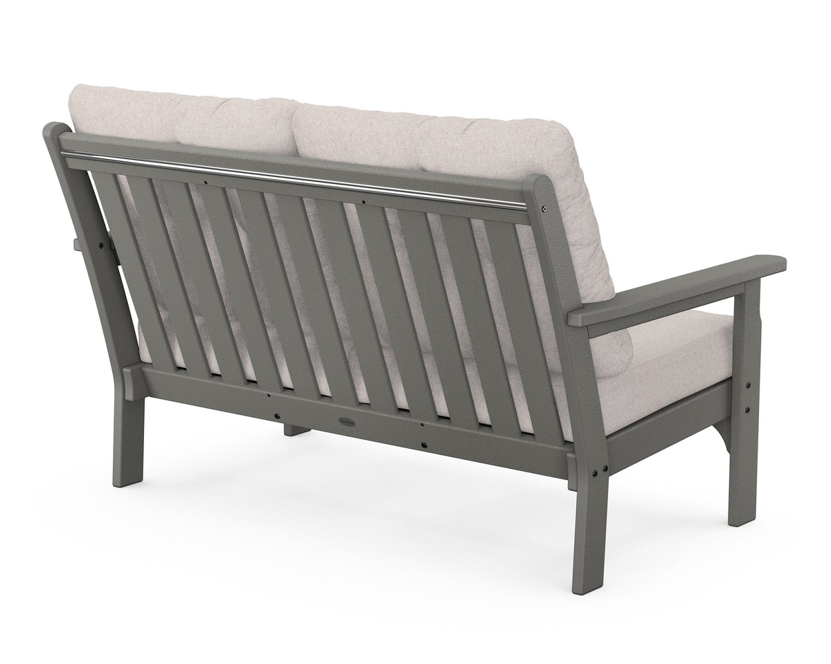 POLYWOOD Vineyard Deep Seating Loveseat in Slate Grey