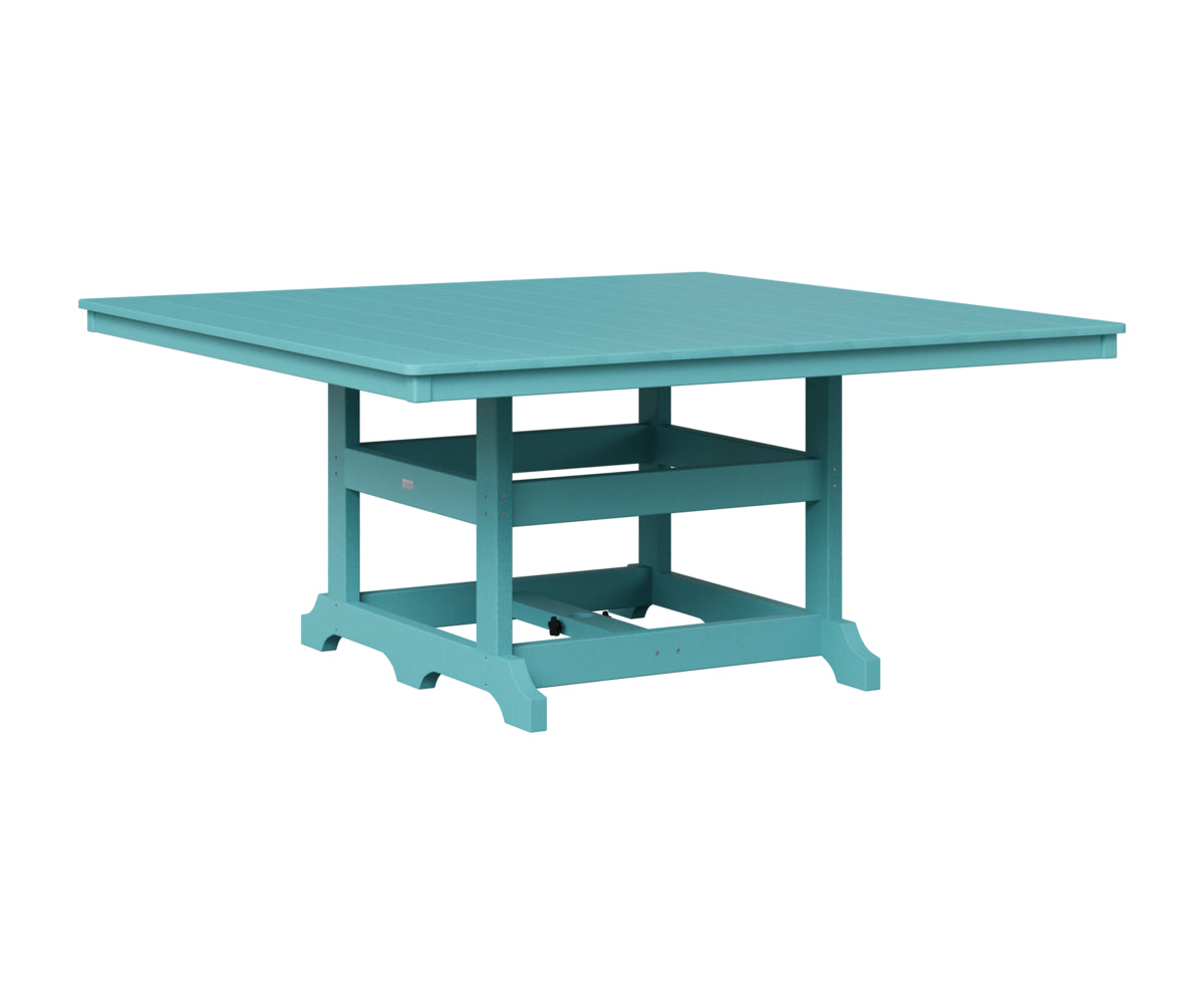 Berlin Gardens Garden Classic 66" Square Table in Aruba Blue