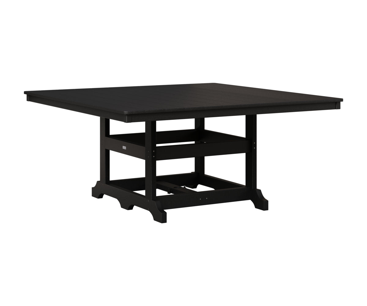Berlin Gardens Garden Classic 66" Square Table in Black