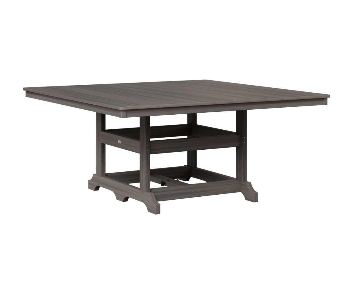 Berlin Gardens Garden Classic 66" Square Table in Coastal Gray
