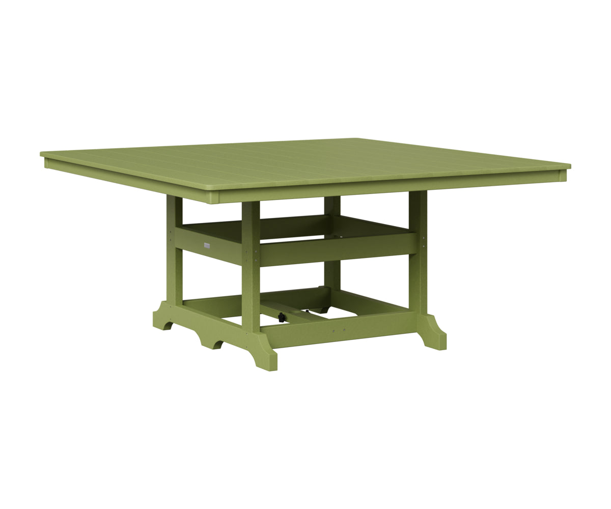 Berlin Gardens Garden Classic 66" Square Table in Kiwi Green