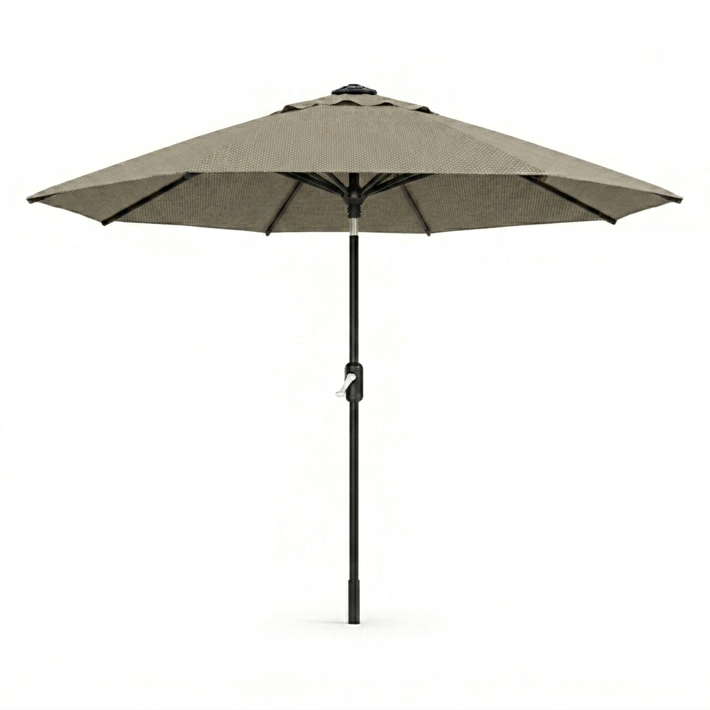 Lighthouse Casual Swirl Tilt Solar Umbrella with LED Lights