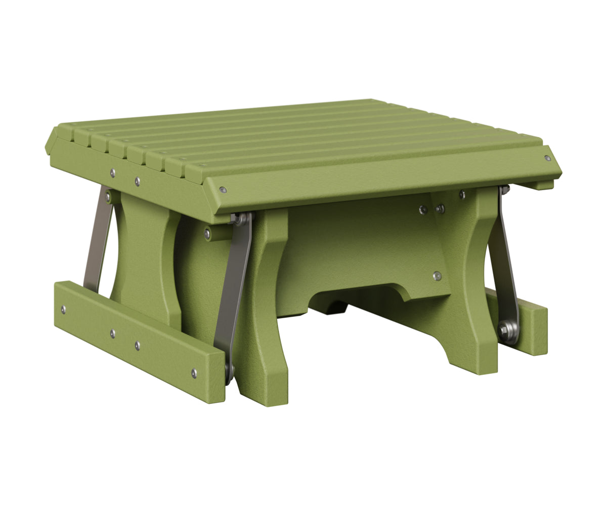 Berlin Gardens Gliding Footstool in Kiwi Green