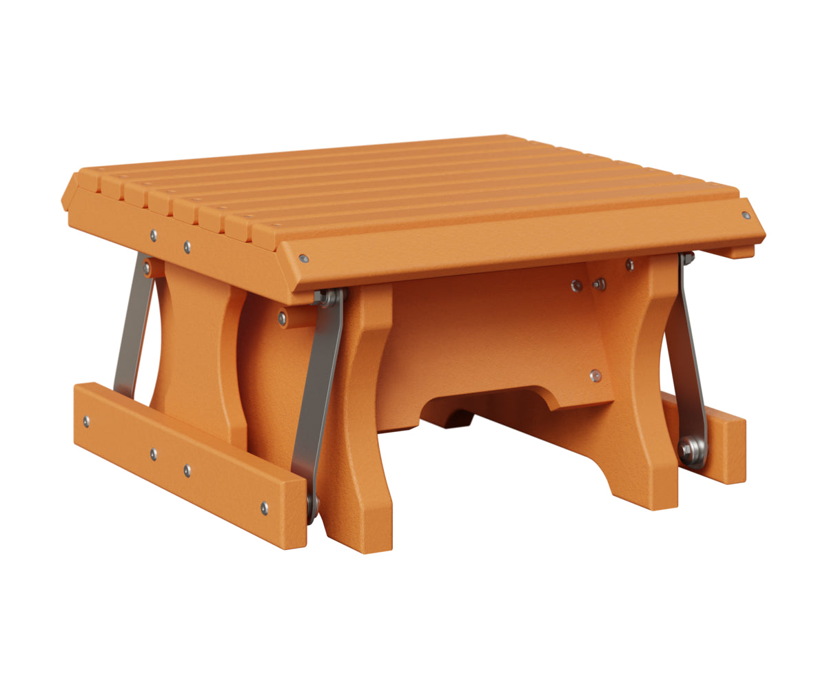 Berlin Gardens Gliding Footstool in Mango Orange