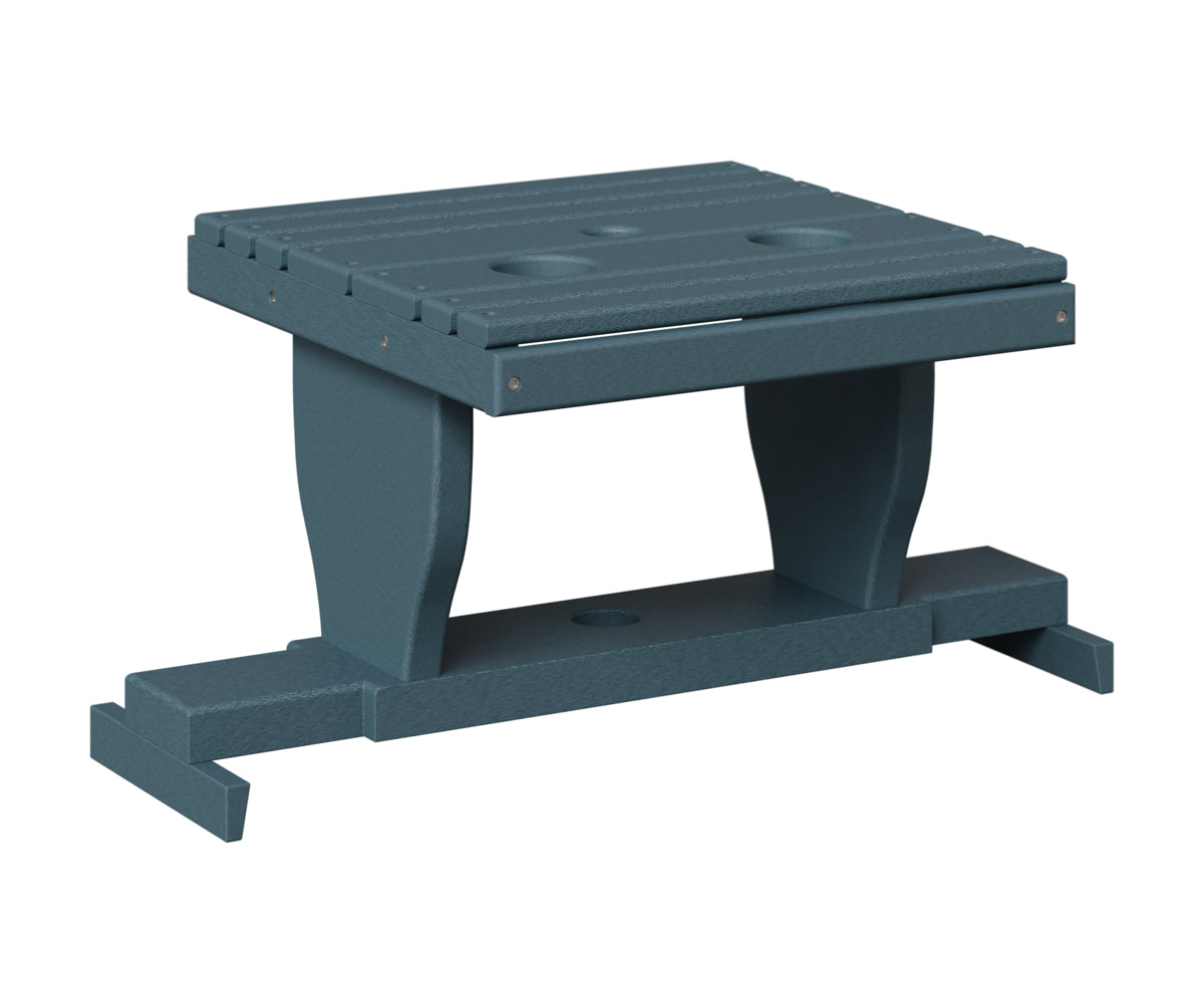 Berlin Gardens Gliding Settee Table in Slate