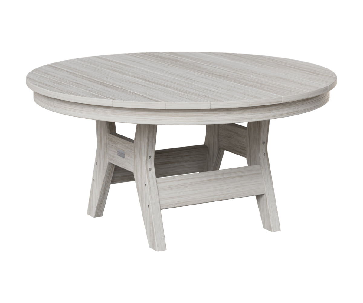 Berlin Gardens Harbor 38" Round Conversation Table in Seashell