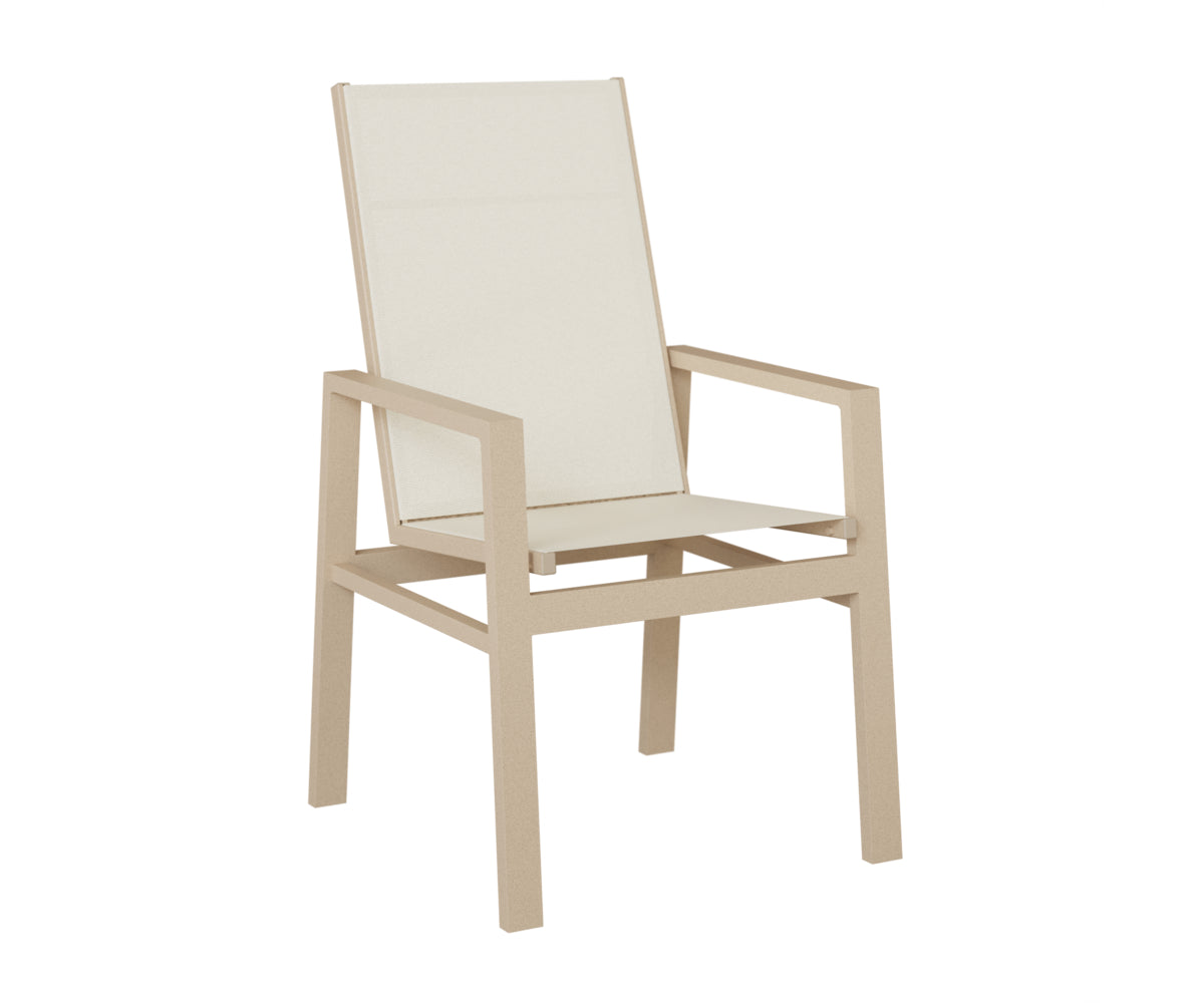Berlin Gardens Vida High-Back Sling Dining Chair in Luna Multi