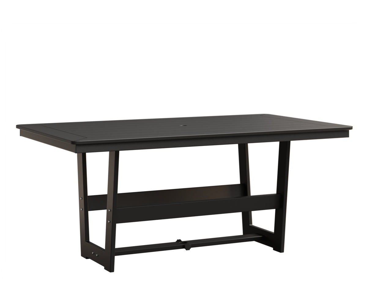 Berlin Gardens Hudson 40" x 70" Rectangle Table in Black