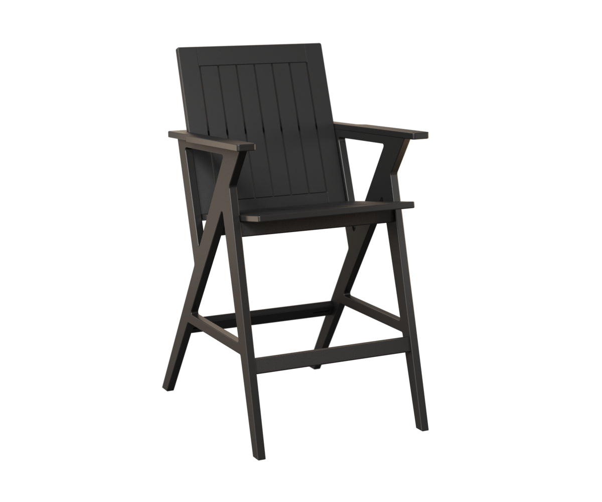 Berlin Gardens Kinsley Bar Arm Chair in Black